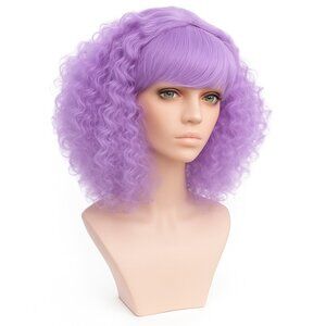 HIGH QUALITY Arda Wig – Nicki in Lavender Purple 💜 Cosplay & Halloween Ready!